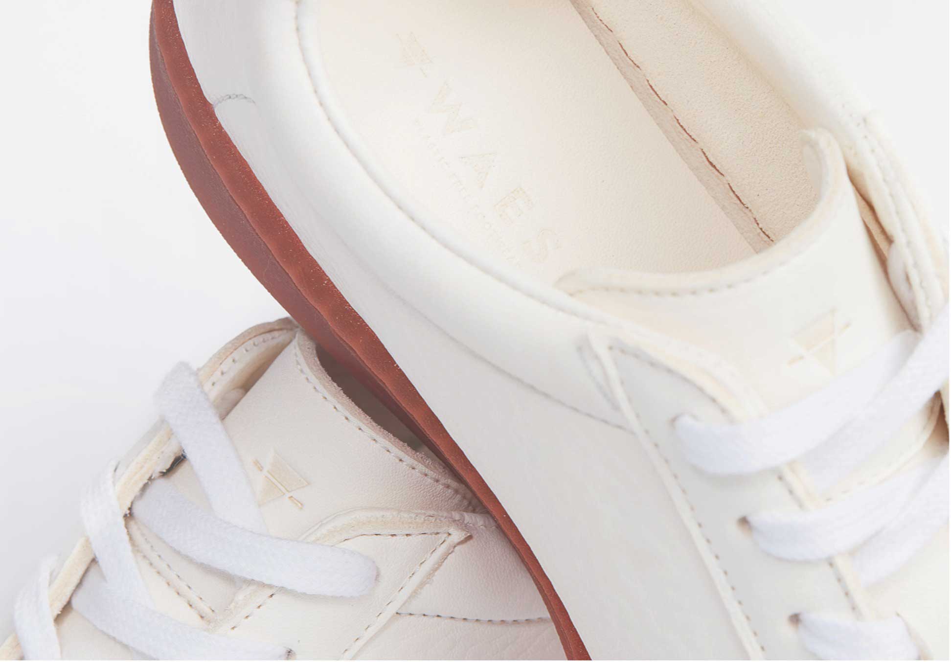 Plastic-Free Leather Trainers | WAES-store